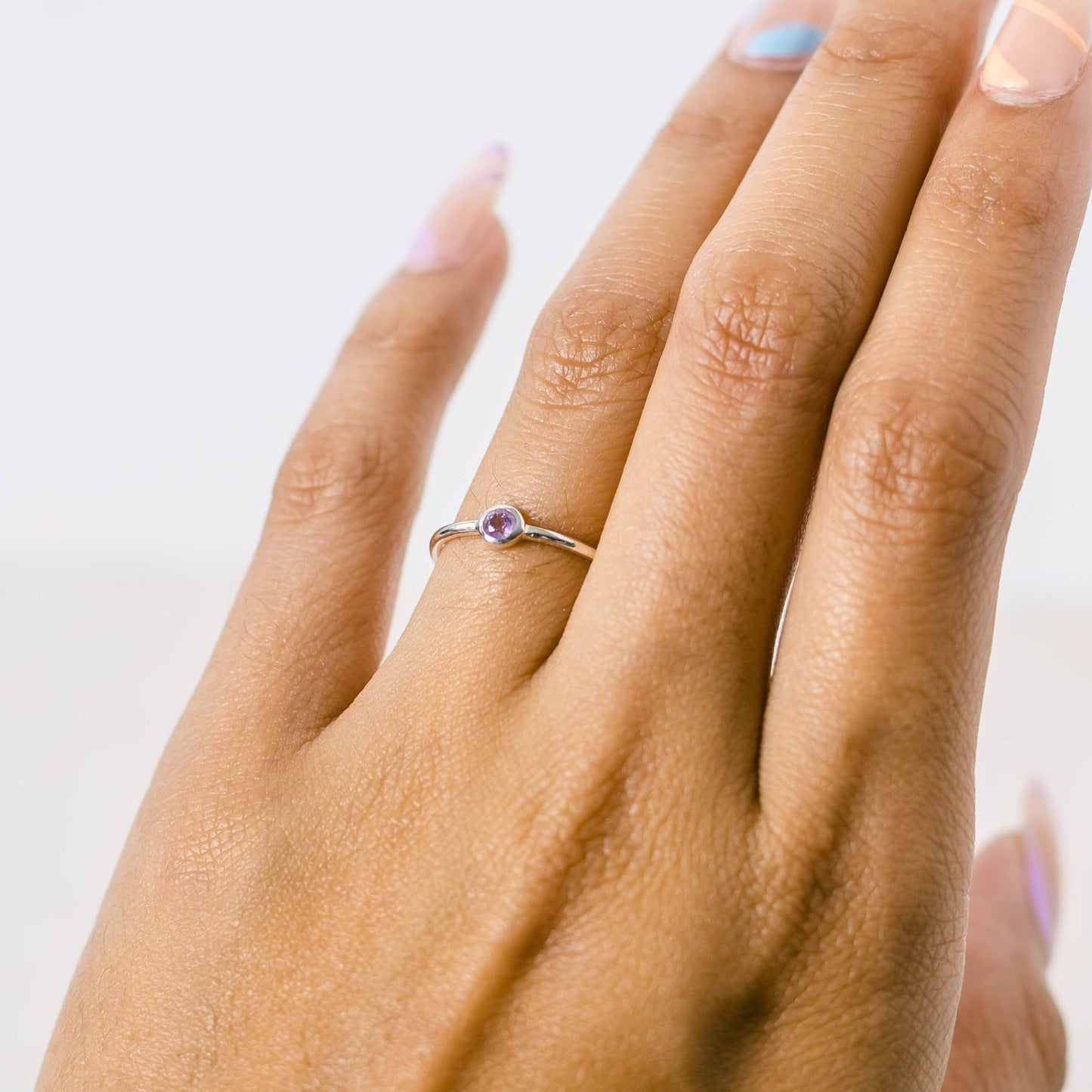 Amethyst Silver or Gold Ring