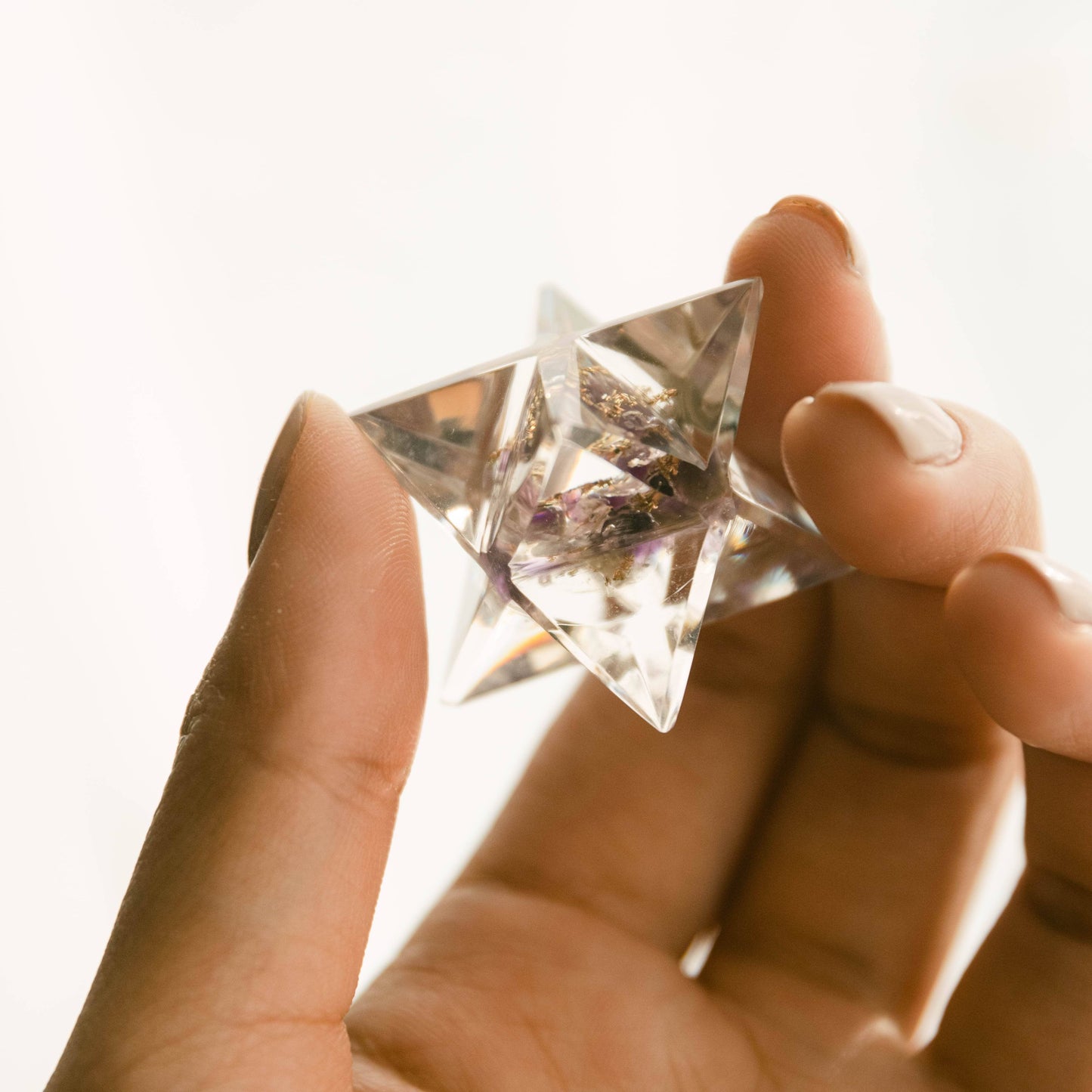 Tiny Gemstone Orgone Merkaba