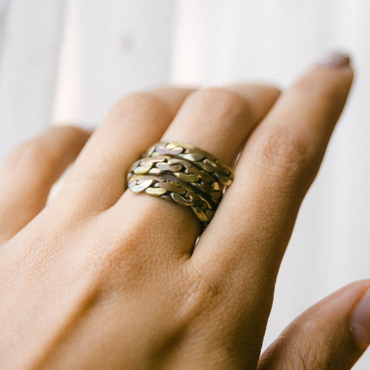 Tibetan Twisted Healing Ring