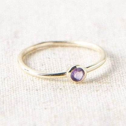 Amethyst Silver or Gold Ring