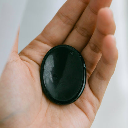 Black Tourmaline Worry Stone