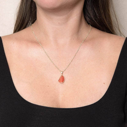 Carnelian Raw Crystal Necklace