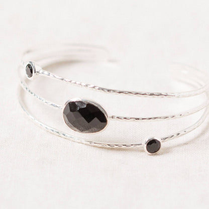 Black Tourmaline Gold or Silver Bracelet