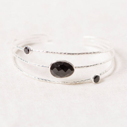 Black Tourmaline Gold or Silver Bracelet