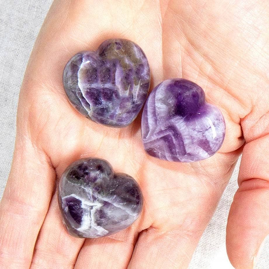 Amethyst Mini Heart Set