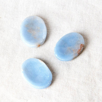 Angelite Worry Stone