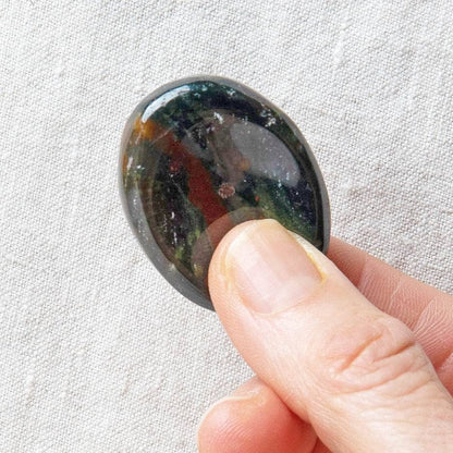 Bloodstone Worry Stone