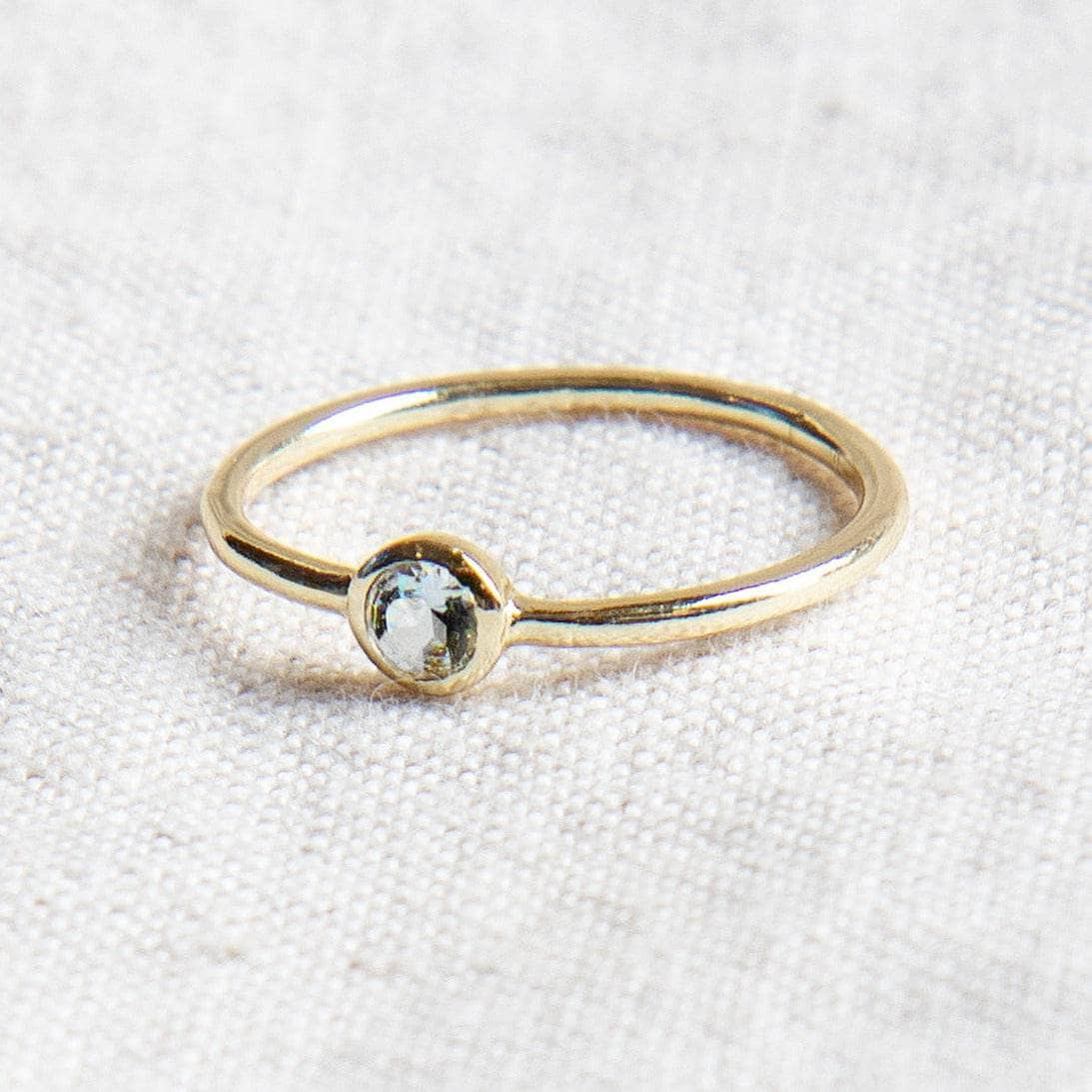 Blue Topaz Silver or Gold  Ring