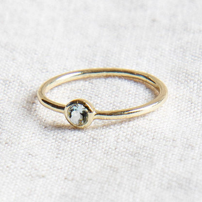 Blue Topaz Silver or Gold  Ring