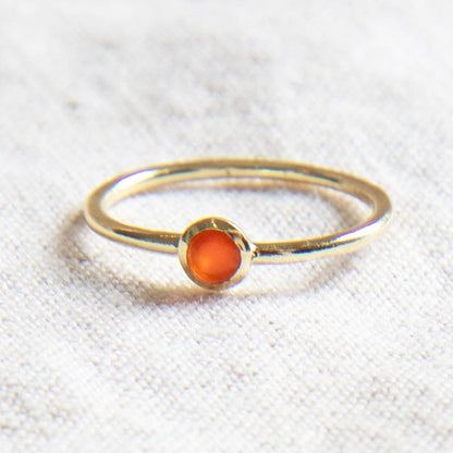 Carnelian Silver or Gold Ring