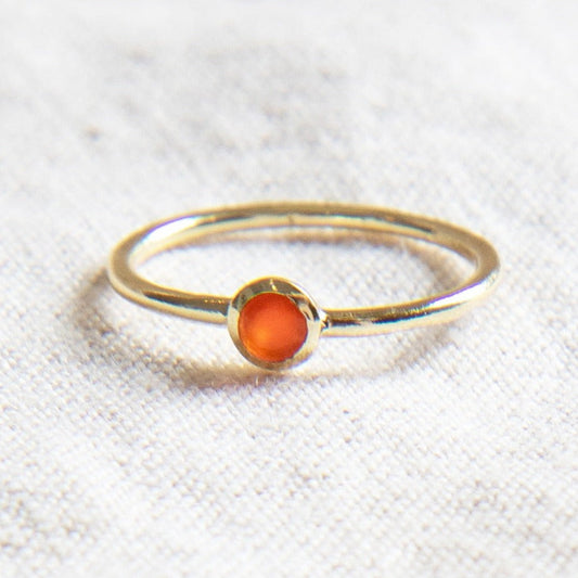 Carnelian Silver or Gold Ring