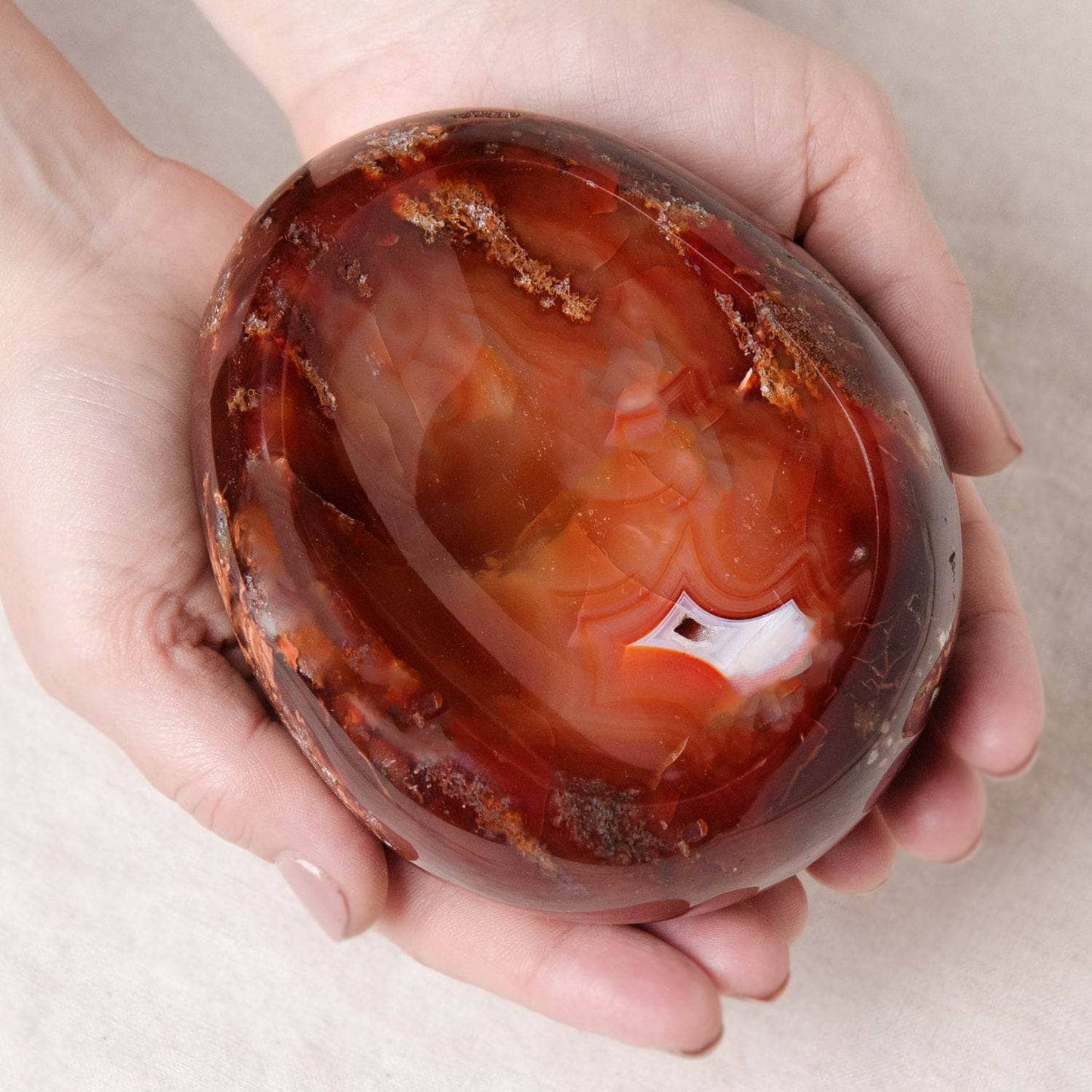 Carnelian Crystal Bowls - Large - 1 of a Kind