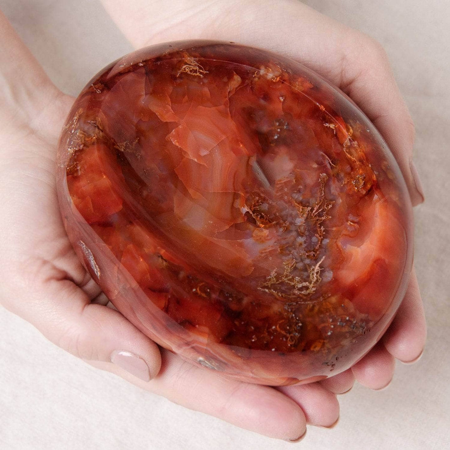 Carnelian Crystal Bowls - Large - 1 of a Kind