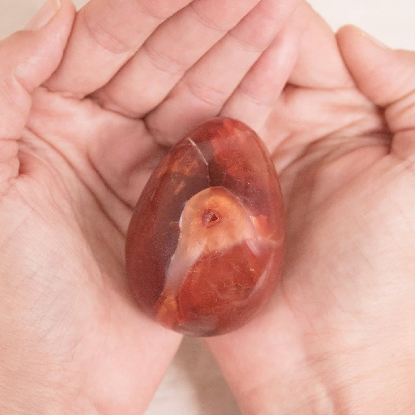 Carnelian Egg - AAA Premium Quality - 1 of a Kind