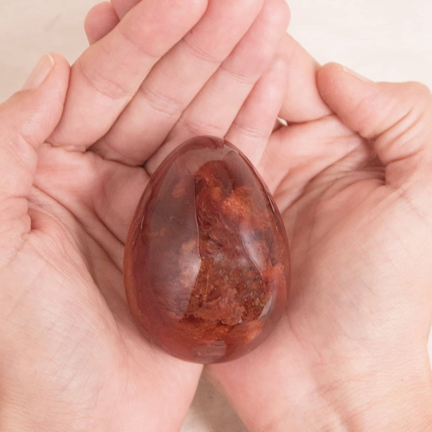 Carnelian Egg - AAA Premium Quality - 1 of a Kind
