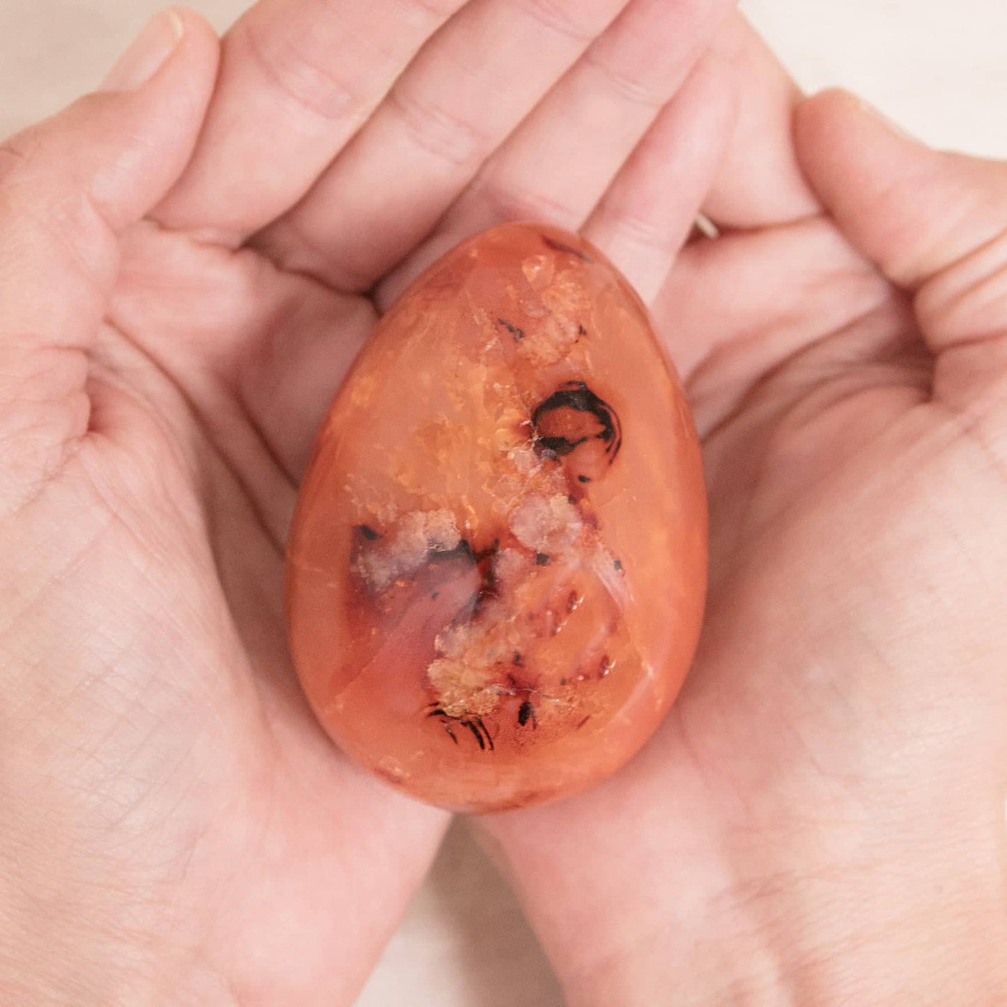 Carnelian Egg - AAA Premium Quality - 1 of a Kind