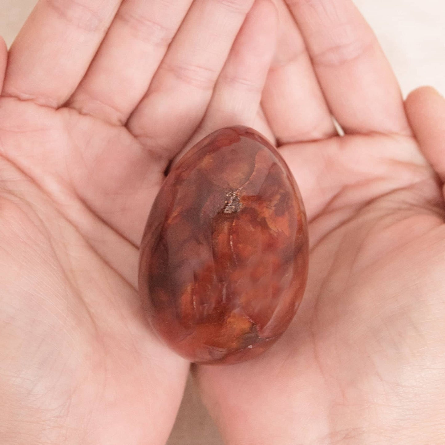 Carnelian Egg - AAA Premium Quality - 1 of a Kind