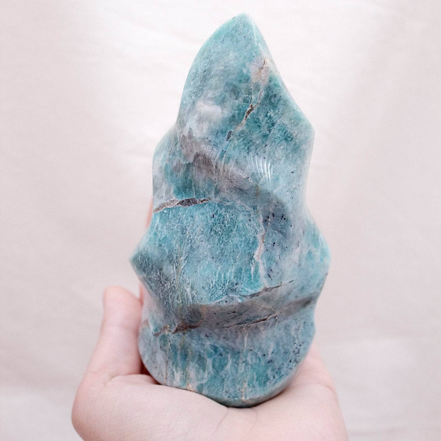 Amazonite Crystal Flames - 1 of a Kind