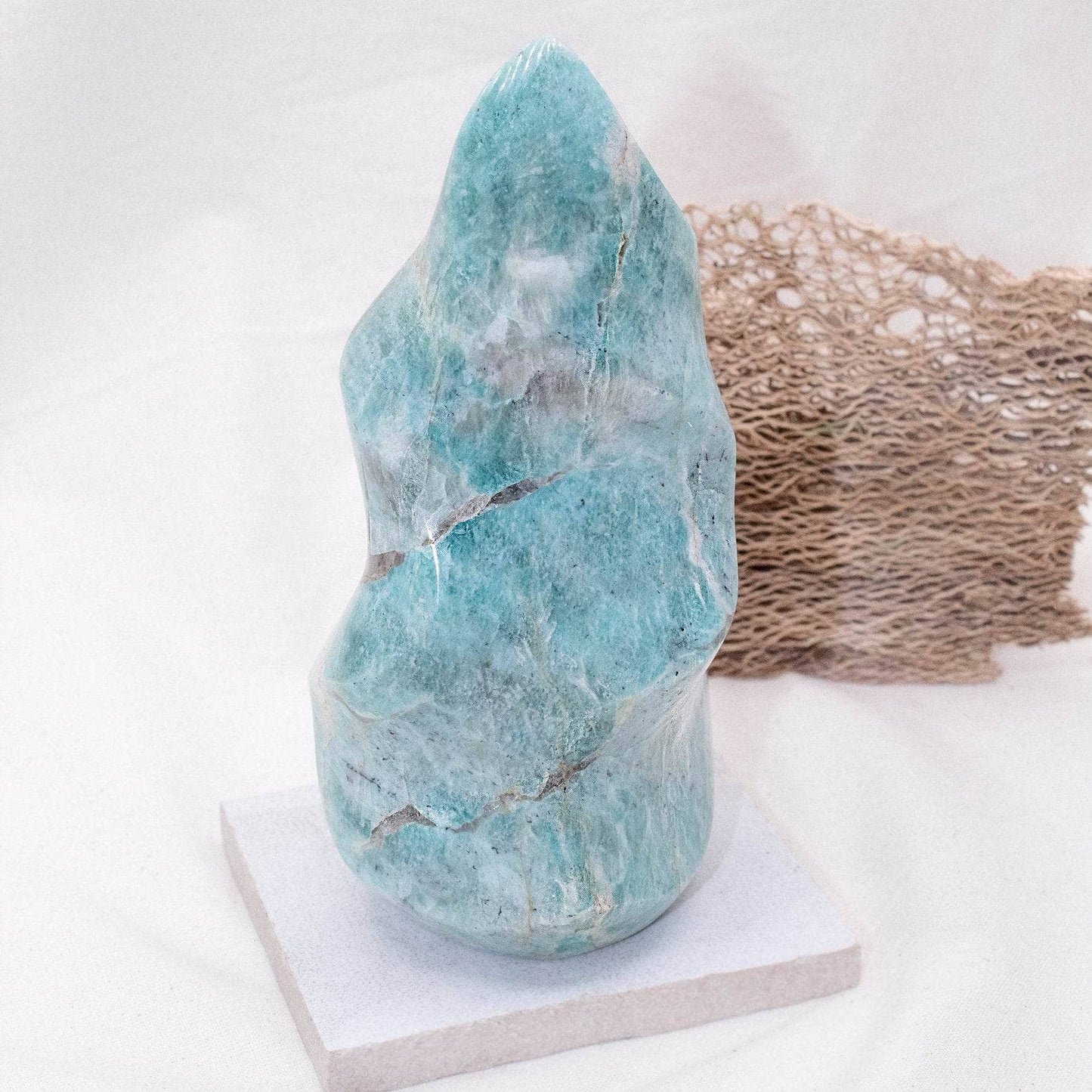 Amazonite Crystal Flames - 1 of a Kind