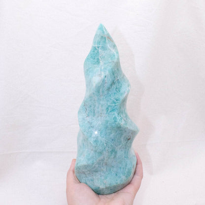 Amazonite Crystal Flames - 1 of a Kind