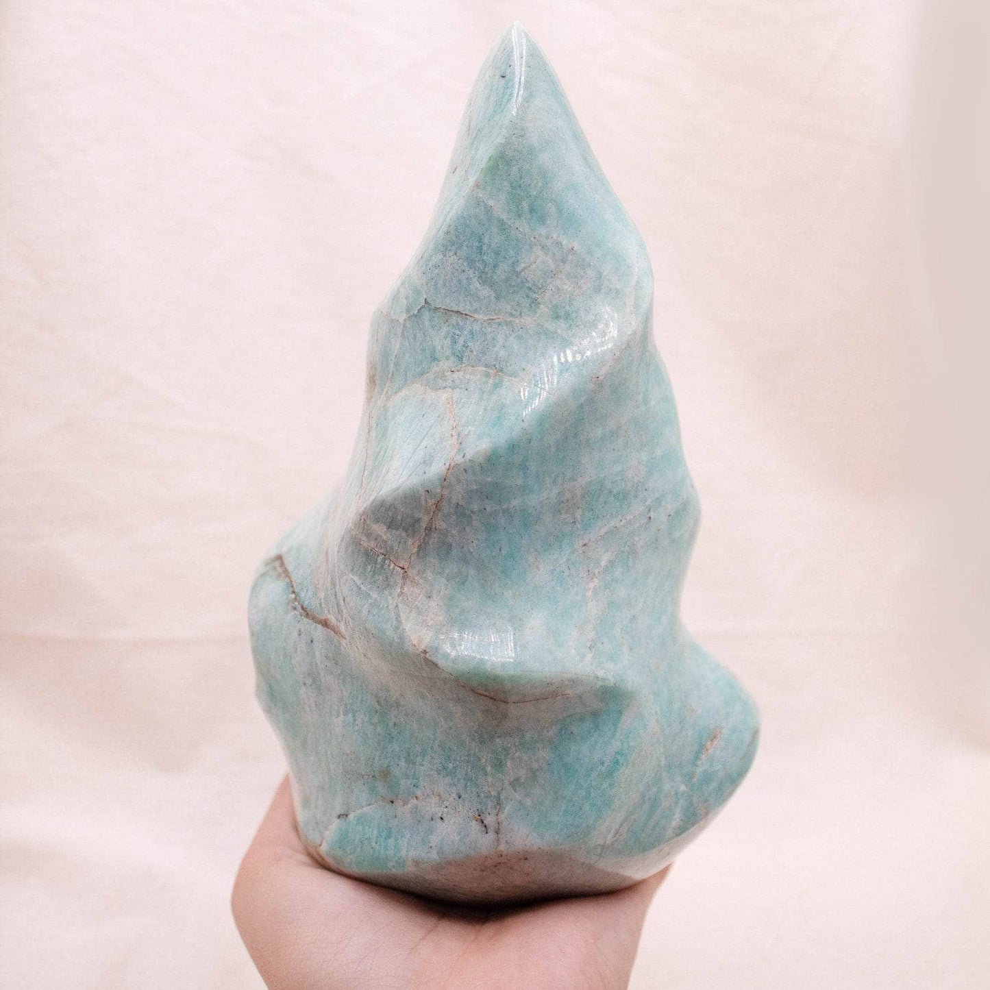 Amazonite Crystal Flames - 1 of a Kind