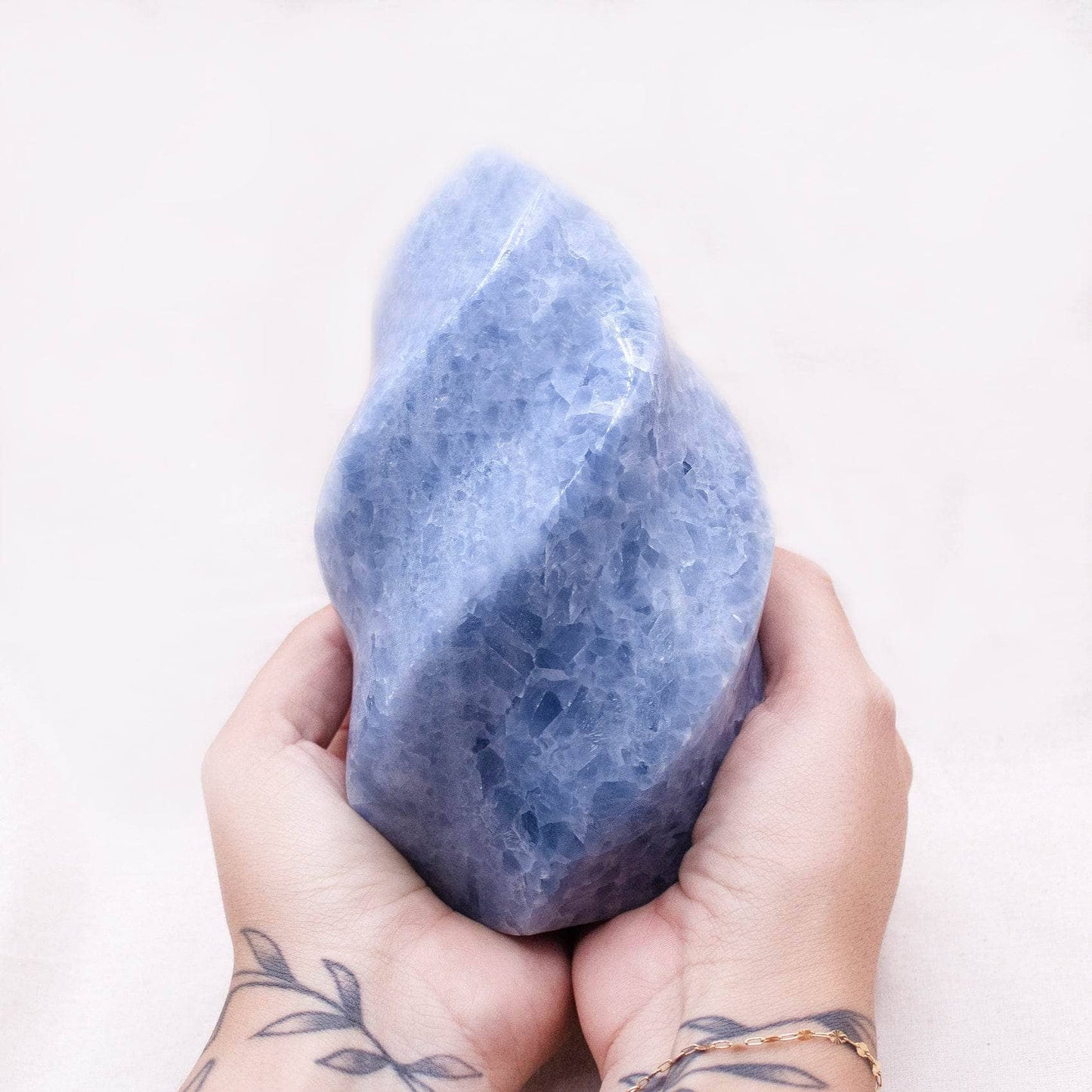 Blue Calcite Crystals Flames - AAA Premium Quality