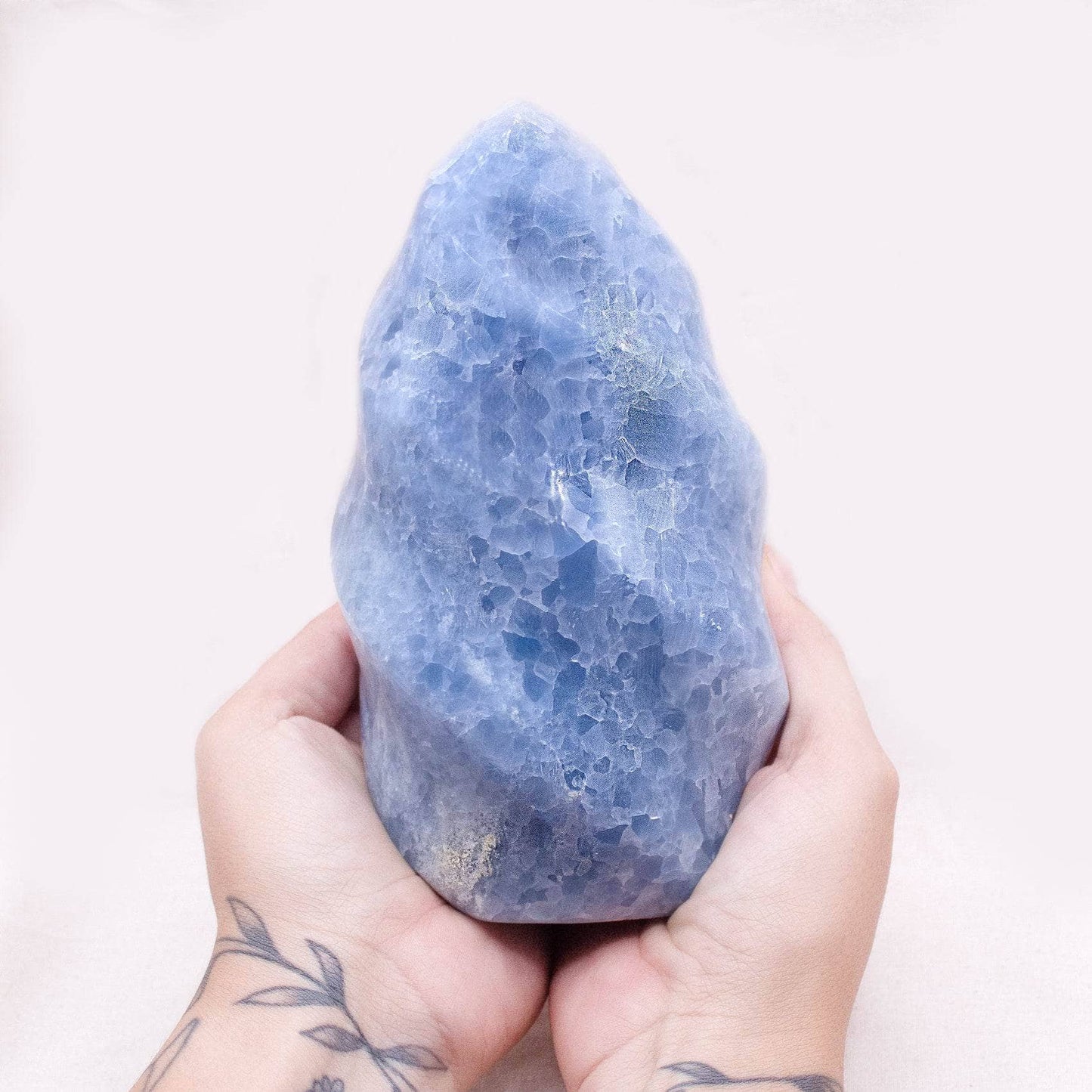 Blue Calcite Crystals Flames - AAA Premium Quality