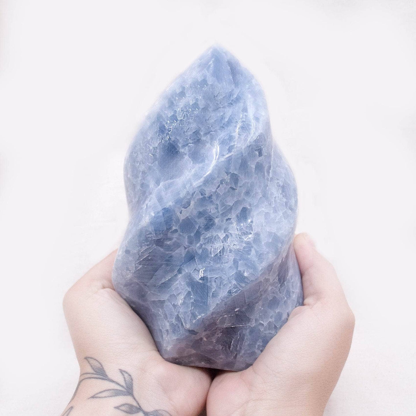 Blue Calcite Crystals Flames - AAA Premium Quality