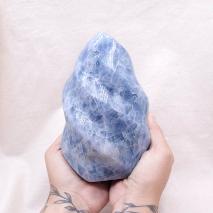 Blue Calcite Crystals Flames - AAA Premium Quality