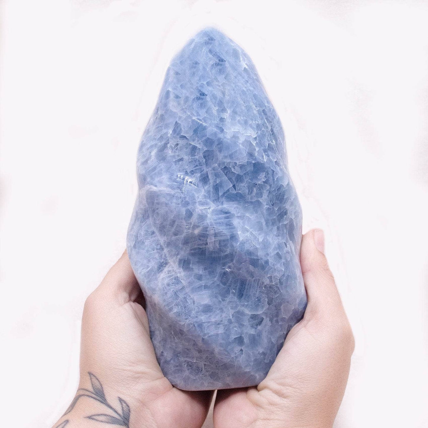 Blue Calcite Crystals Flames - AAA Premium Quality