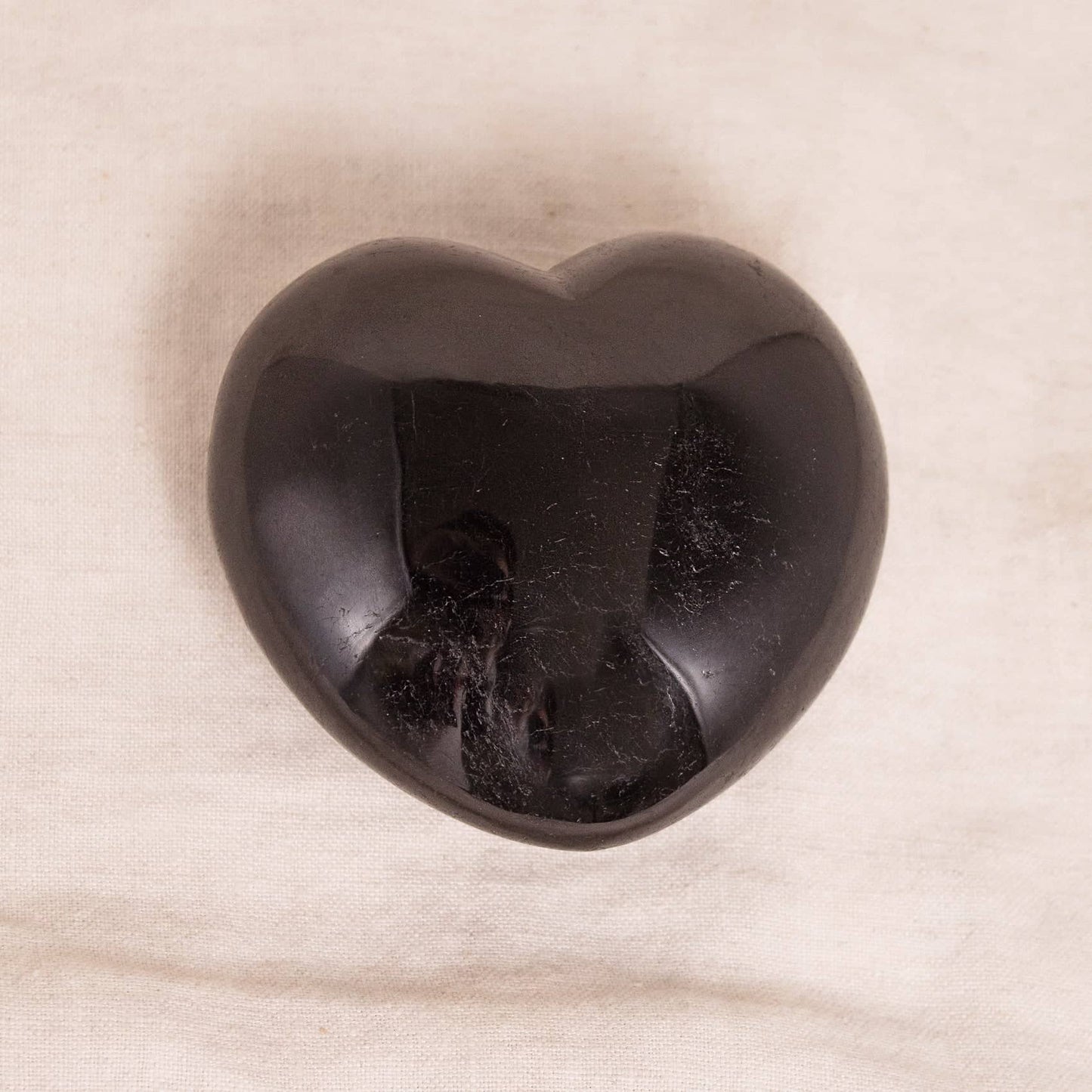 Black Tourmaline Heart - AAA Premium Quality - 1 of a Kind
