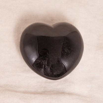 Black Tourmaline Heart - AAA Premium Quality - 1 of a Kind