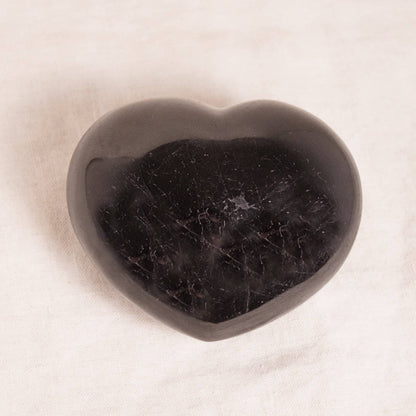 Black Tourmaline Heart - AAA Premium Quality - 1 of a Kind