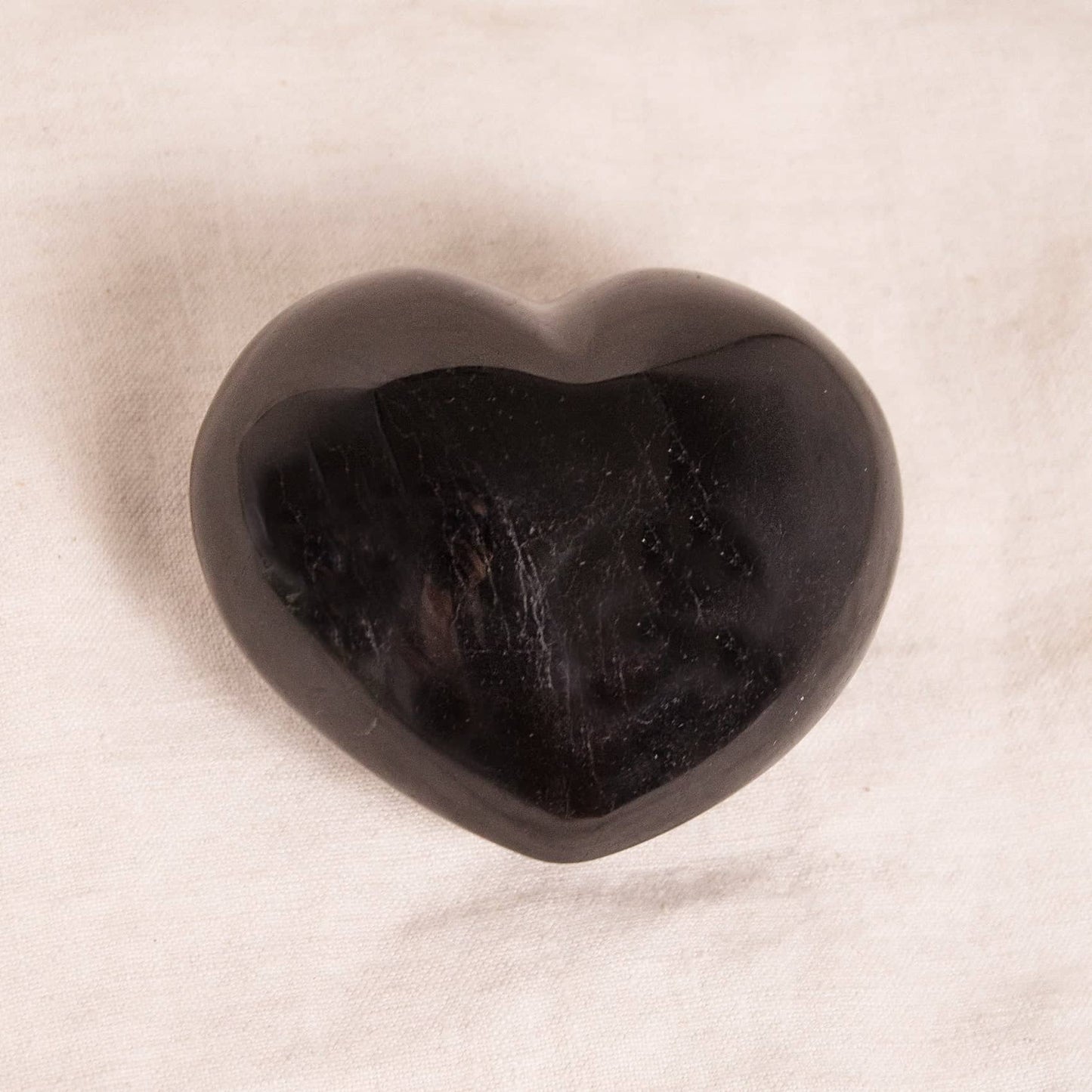 Black Tourmaline Heart - AAA Premium Quality - 1 of a Kind