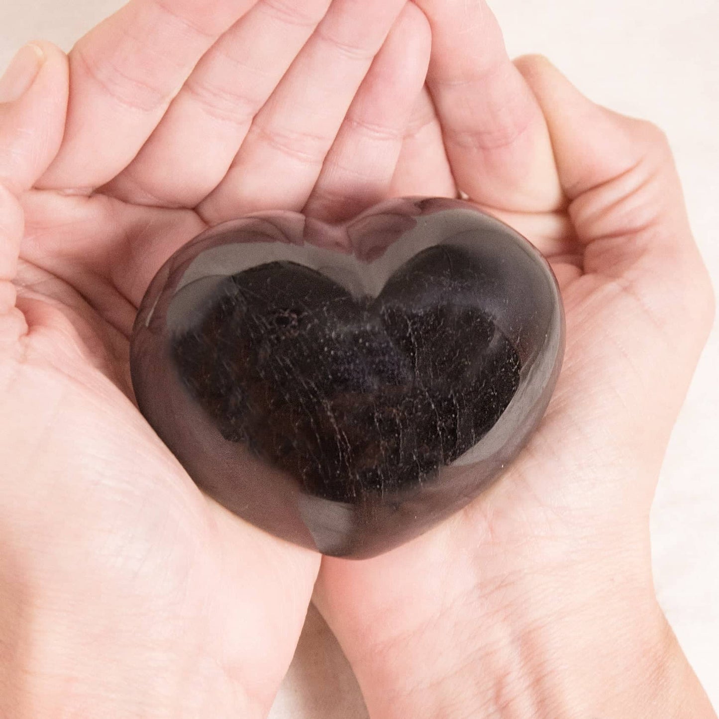 Black Tourmaline Heart - AAA Premium Quality - 1 of a Kind