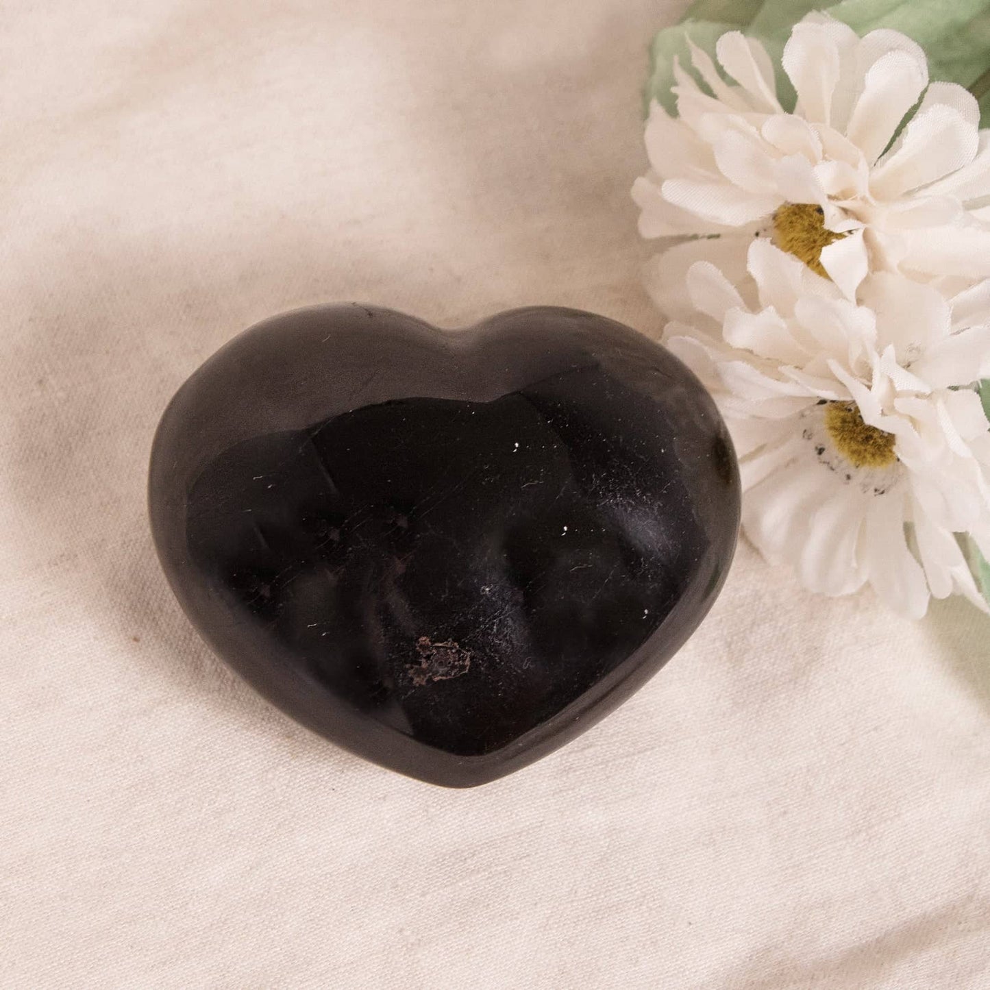 Black Tourmaline Heart - AAA Premium Quality - 1 of a Kind