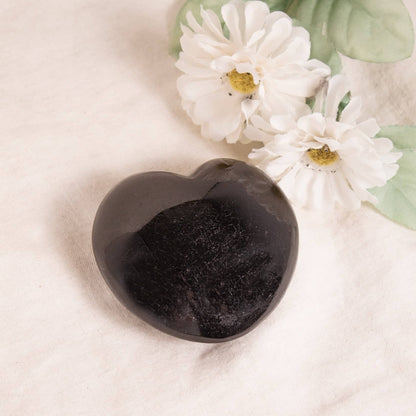 Black Tourmaline Heart - AAA Premium Quality - 1 of a Kind