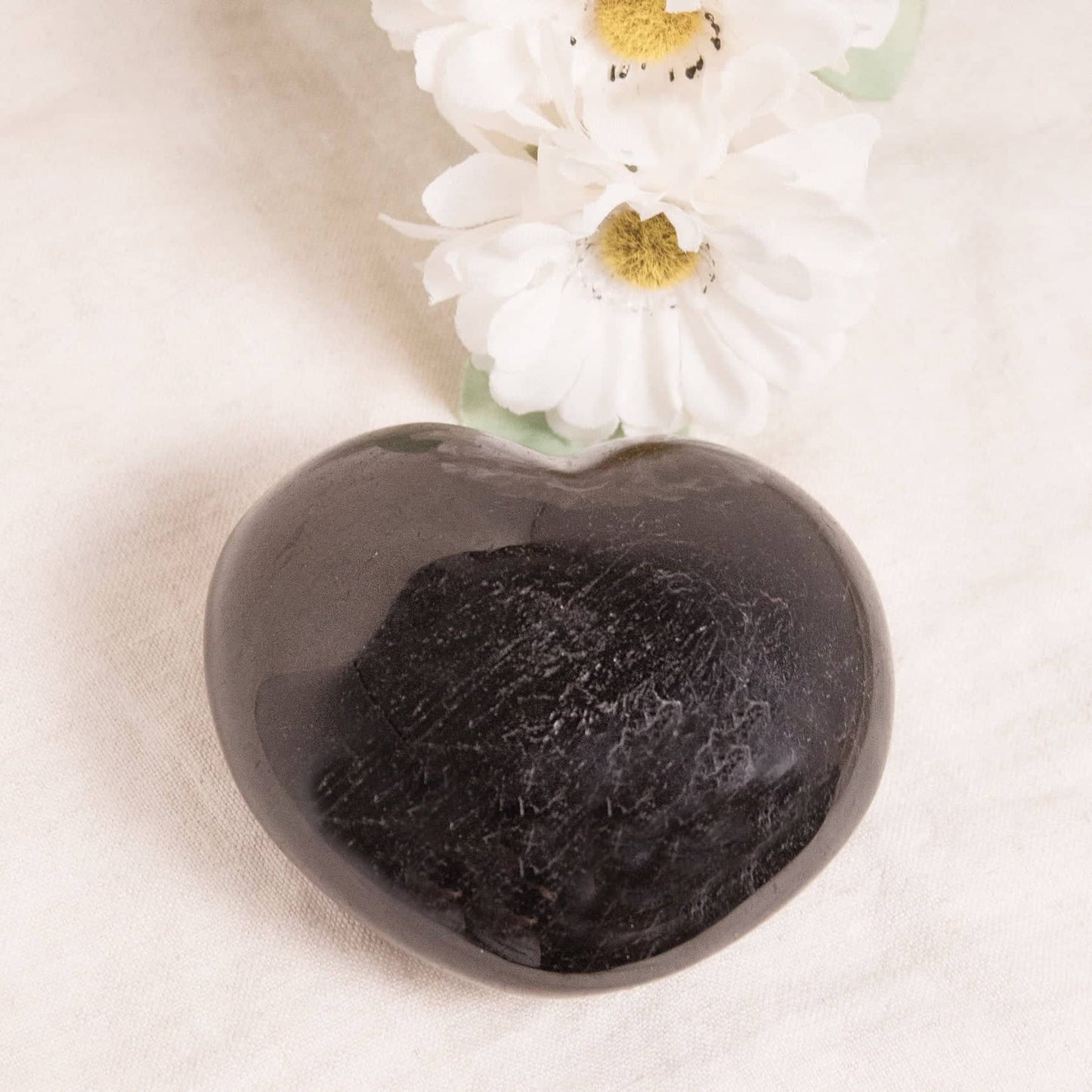 Black Tourmaline Heart - AAA Premium Quality - 1 of a Kind