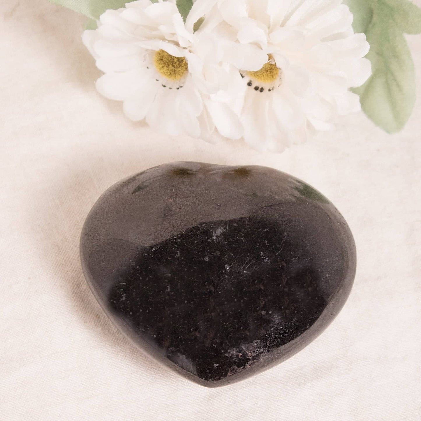 Black Tourmaline Heart - AAA Premium Quality - 1 of a Kind