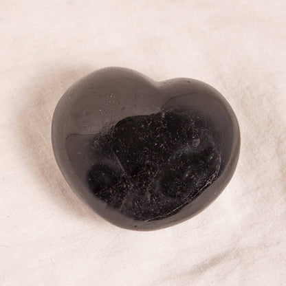 Black Tourmaline Heart - AAA Premium Quality - 1 of a Kind