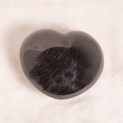 Black Tourmaline Heart - AAA Premium Quality - 1 of a Kind