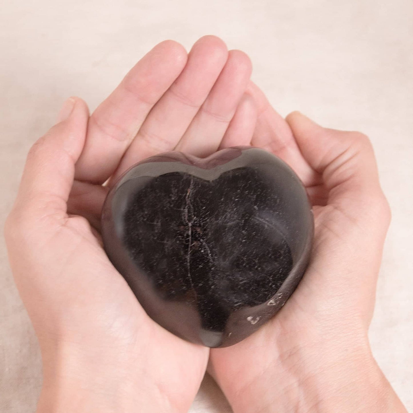 Black Tourmaline Heart - AAA Premium Quality - 1 of a Kind