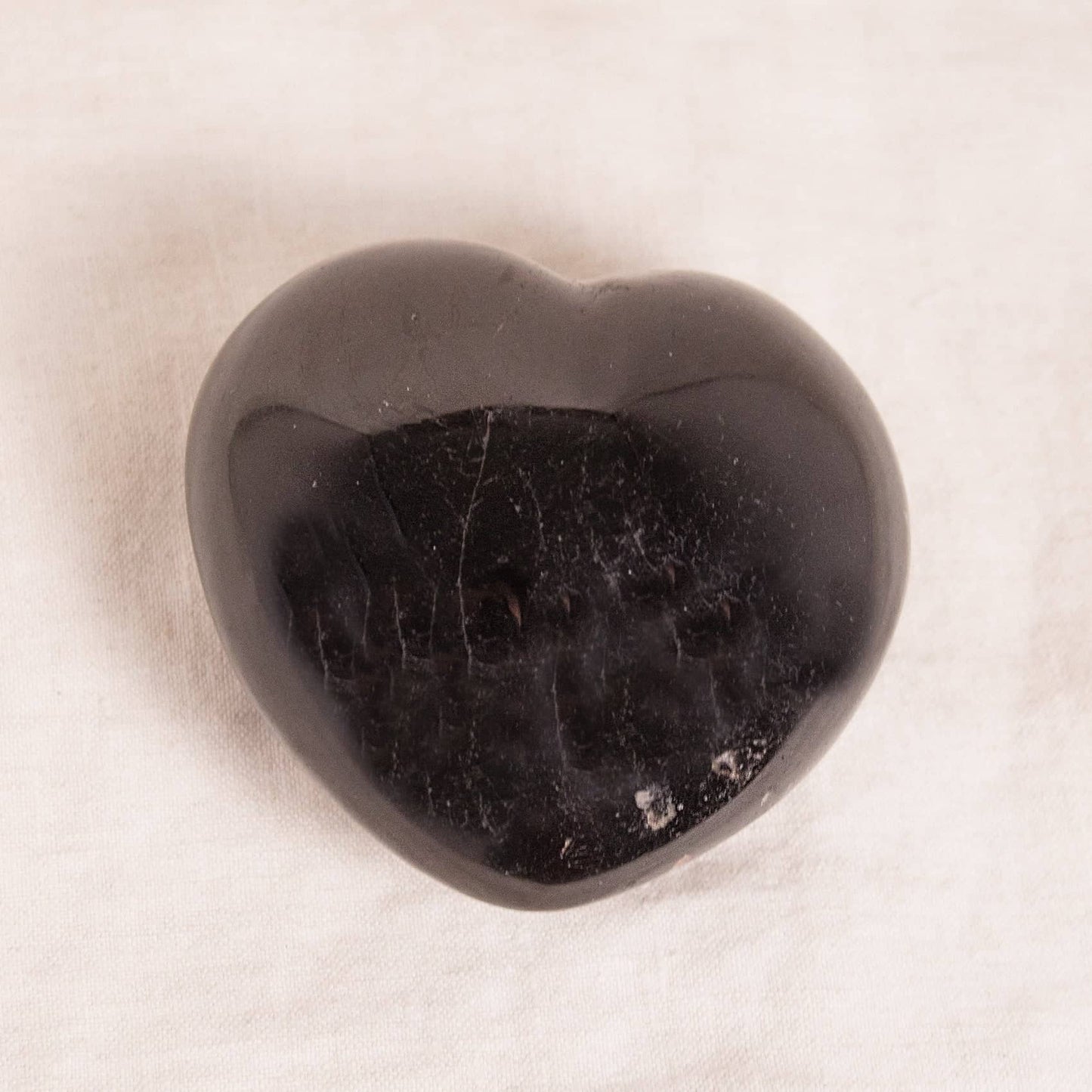 Black Tourmaline Heart - AAA Premium Quality - 1 of a Kind