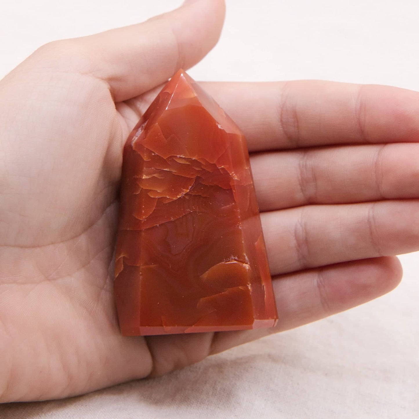Carnelian Freeform Point - AAA Premium Quality - 1 of a Kind