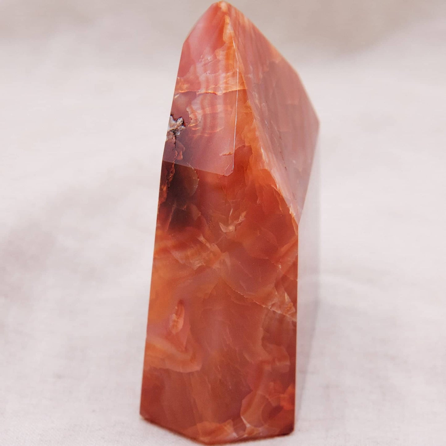 Carnelian Freeform Point - AAA Premium Quality - 1 of a Kind
