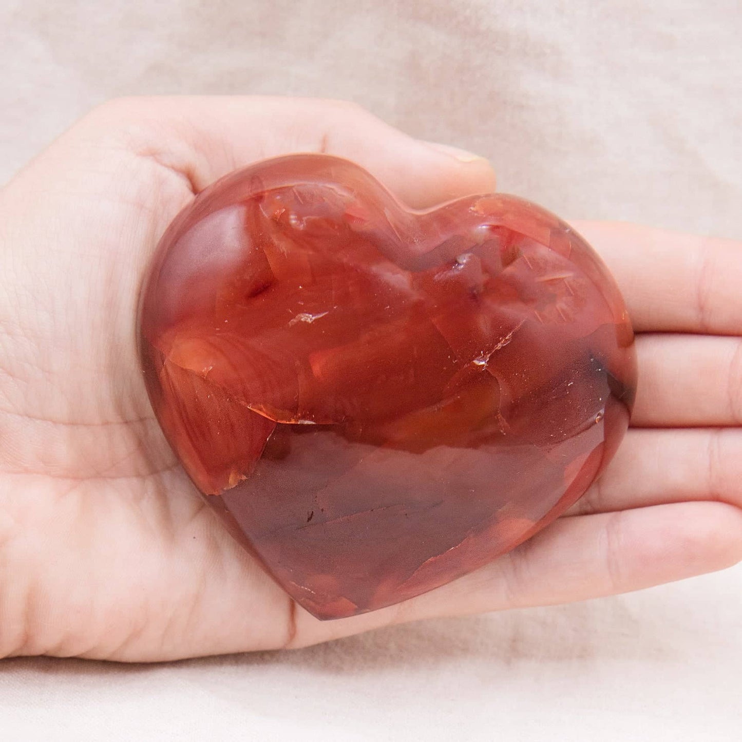 Carnelian Hearts - AAA Premium Quality - 1 of a Kind
