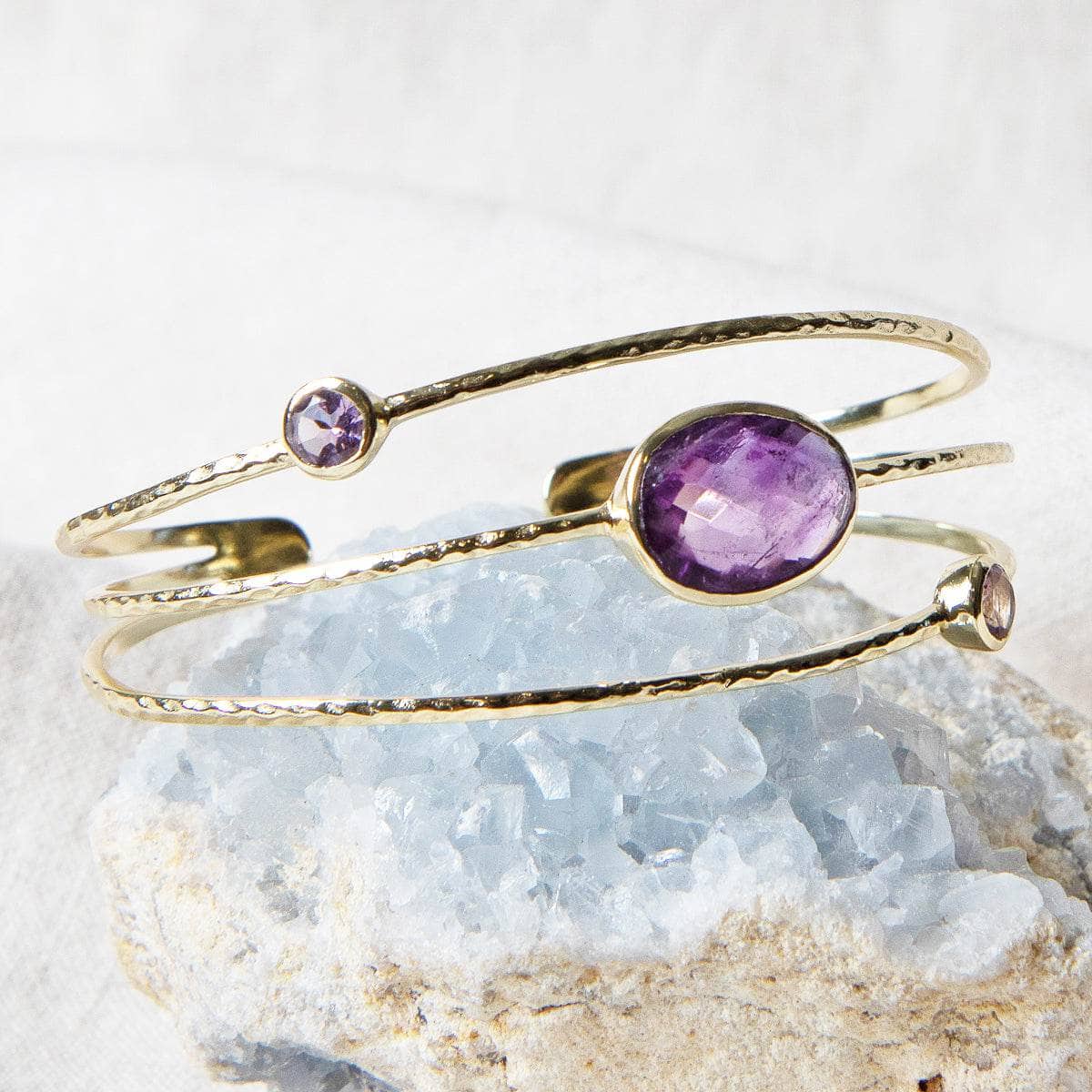 Amethyst Gold Bracelet