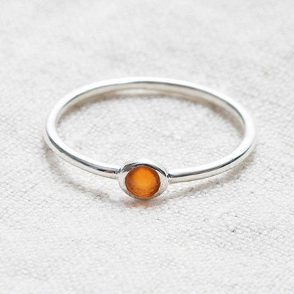 Carnelian Silver or Gold Ring