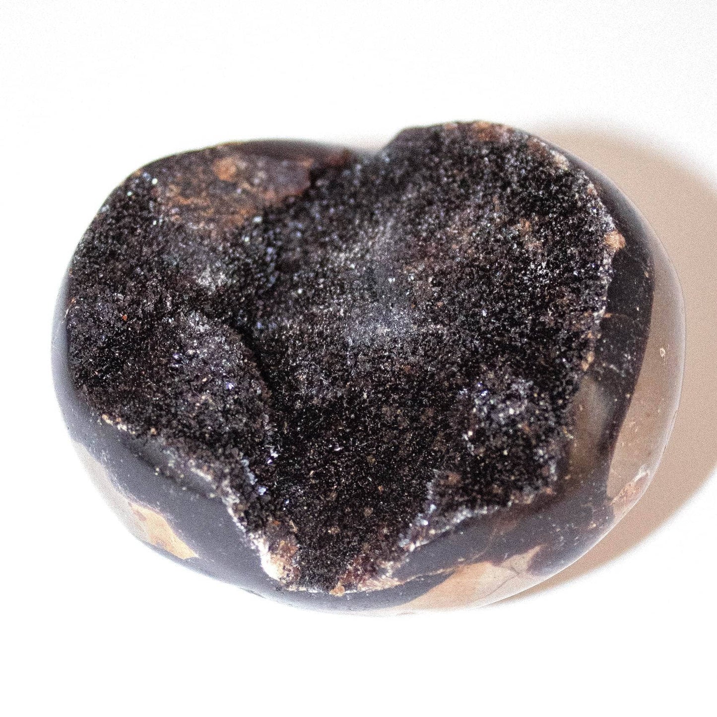 Black Septarian Palm Stones - AAA Premium Quality