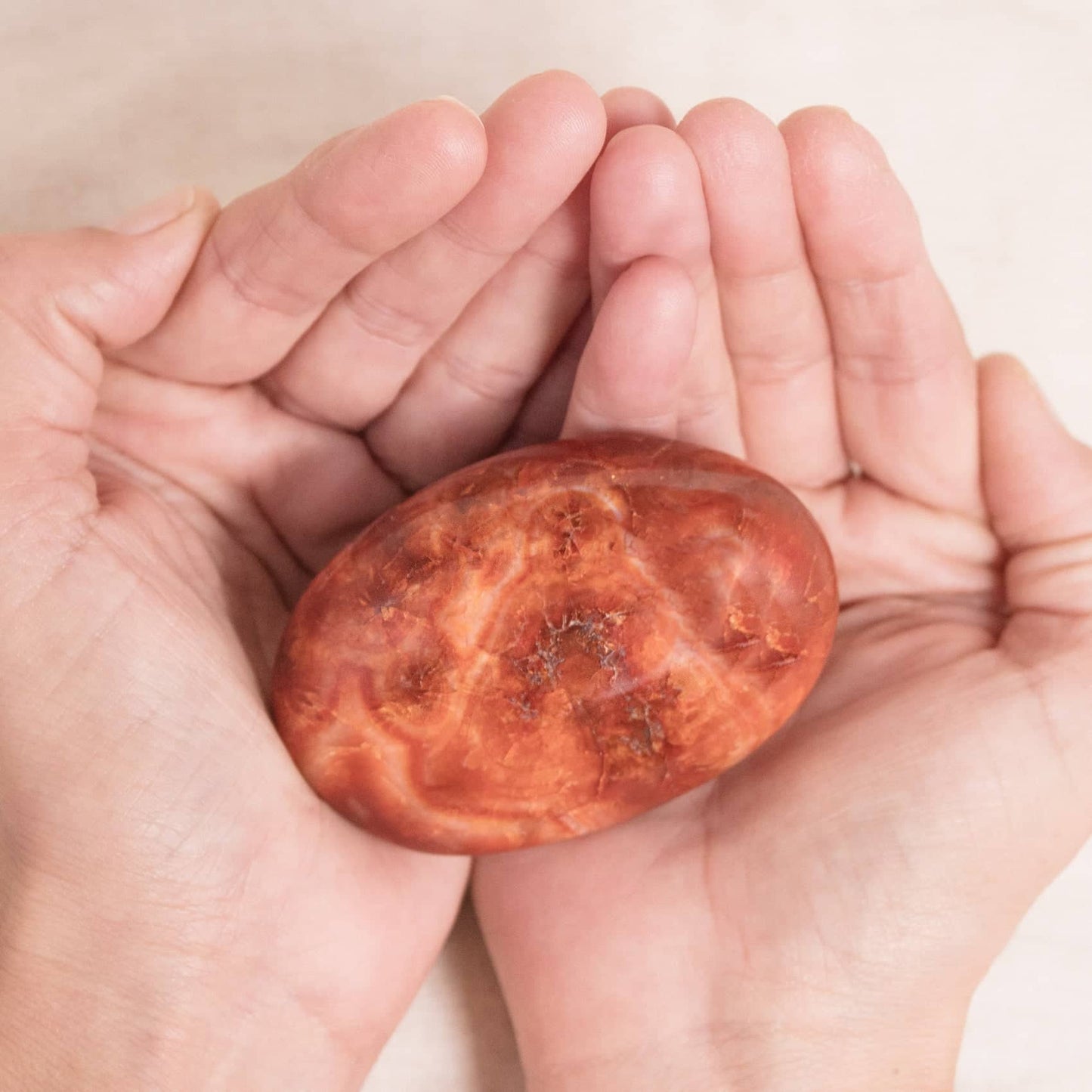 Carnelian Palm Stones - AAA Premium Quality